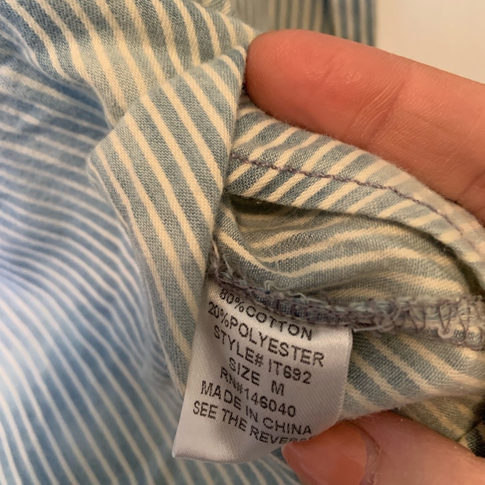Striped Button-Up Shirt - Picture 5 of 8